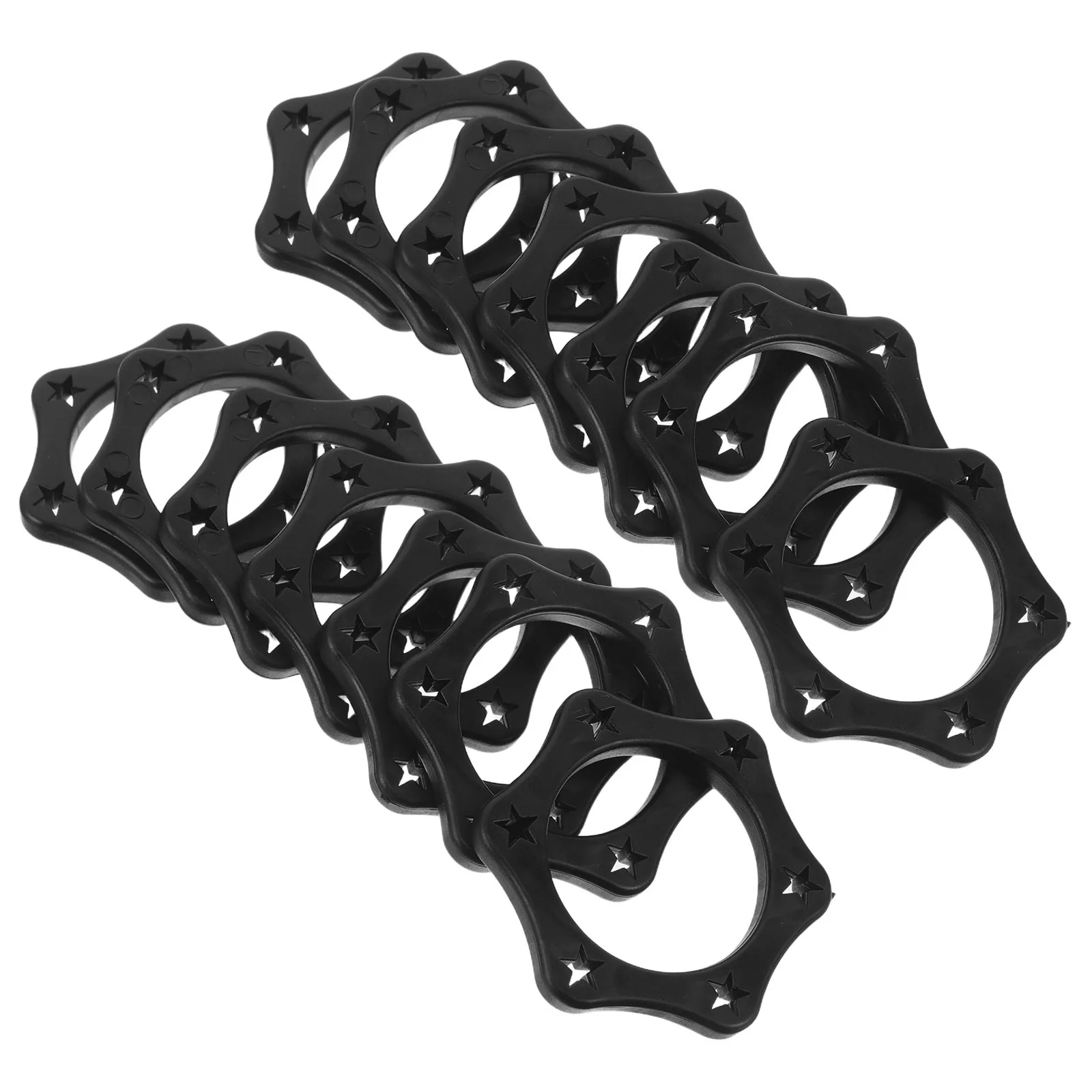 

30Pcs Microphone Anti-Drop Protective Rubber Sleeve Black Shockproof Anti-Roll Ring for Handheld Microphone Mic Cover