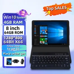 8 Inch 64 Bit X64 AR3 Mini Tablet PC 4GB/8G RAM 64GB/128GB ROM Windows 10 Quad-Core Z8350 CPU 1280*800 IPS WIFI