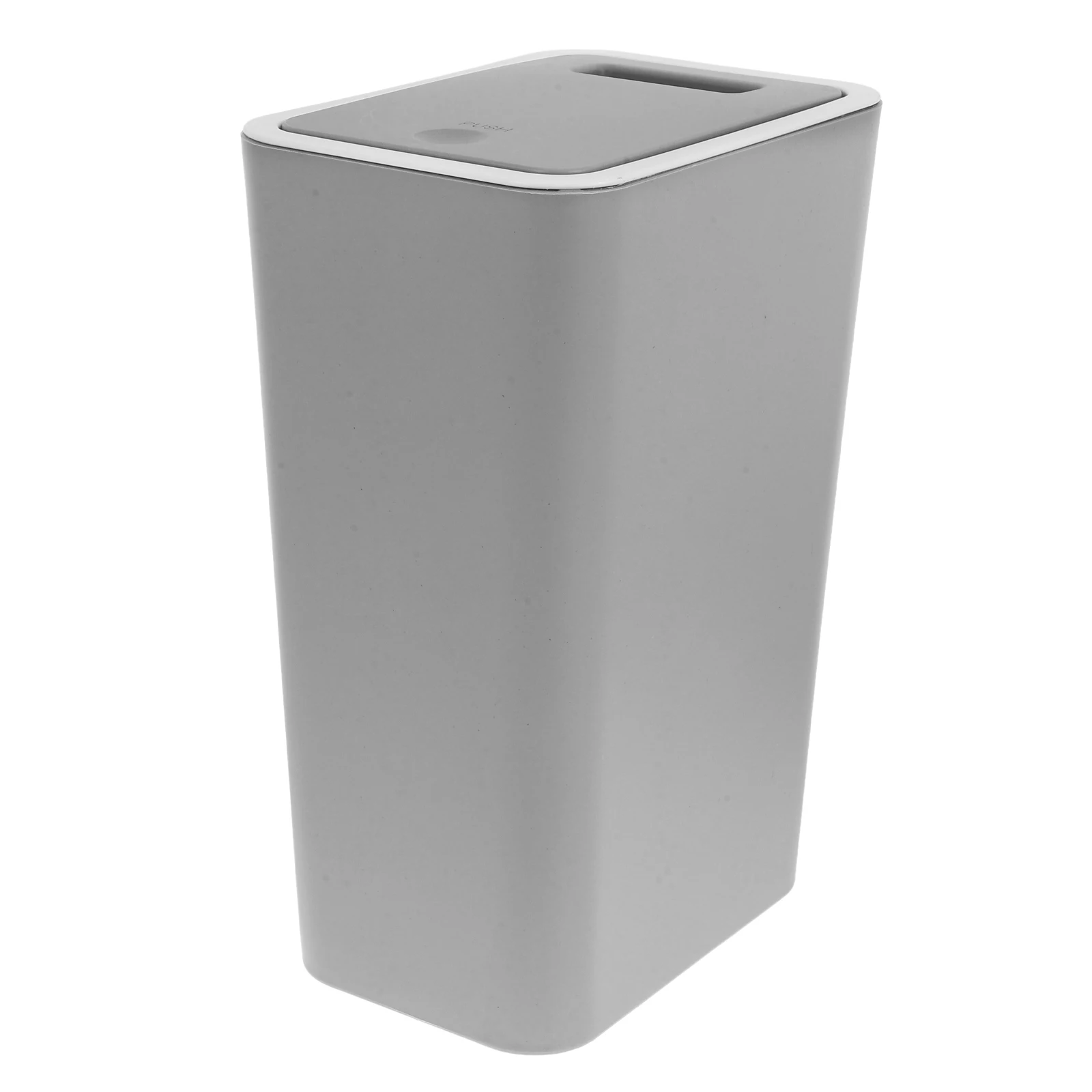 

Trash Can 10.5L Kitchen Bathroom Bedroom Waste Bins with Up Press Top Slim Plastic Garbage Cans Container