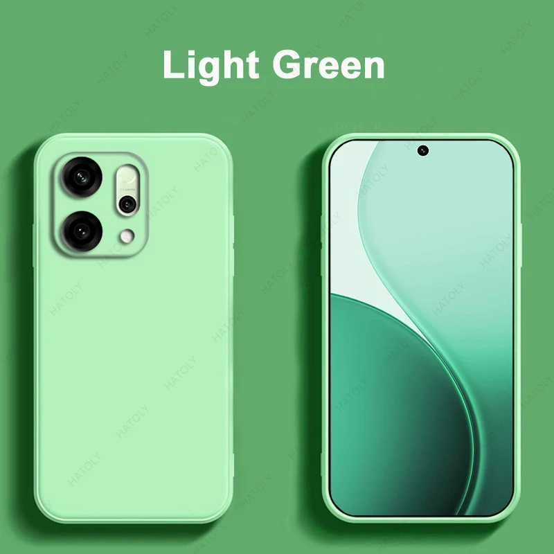 Coque de téléphone en Silicone liquide pour Oppo Reno14, étui de protection mondial pour Oppo Reno14 5G Global Funda чехол