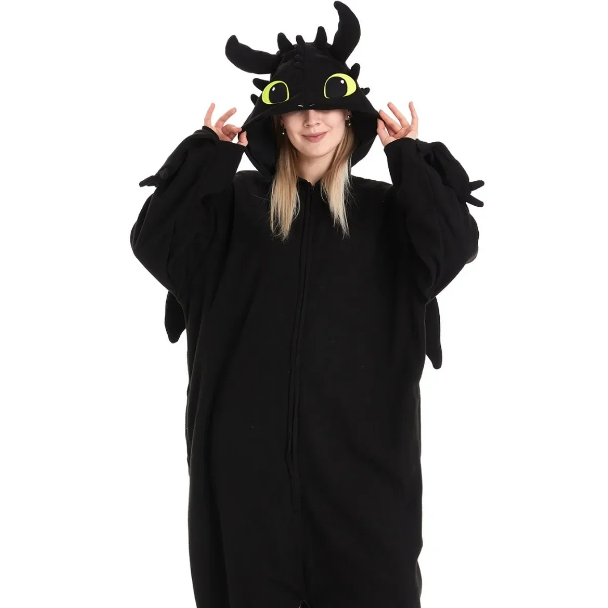 Kigurumi Onesie pijamas de dibujos animados para adultos mujeres hombres pijamas de animales cómo entrenar tu pijama sin dientes disfraz de Cosplay de dragón