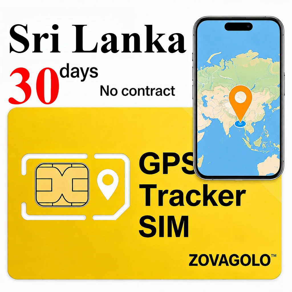 Sri Lanka Prepaid M2M Positioning SIM 30Days 30MB Pure Data No Contract Work with Unlocked GPS Tracker Keep Tabs on Kids