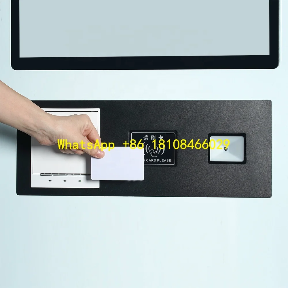 

v Dispenser Self Service All in One Kiosk Customized RJ45 Intelligent Payment Terminal Kiosk Printer Card Reader