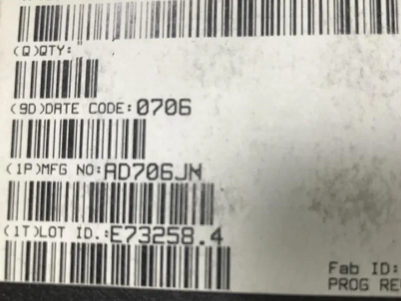 1 шт. Новый оригинальный 100% качество AD706JN AD706JNZ (ROHS) AD706 Op Amp двойной маломощный усилитель ± 18 в 8-контактный PDIP N трубка