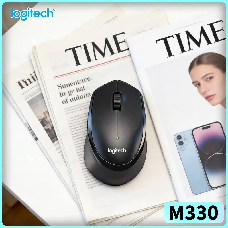 Logitech M330 Silent Wireless Mouse Scratch Resistant Shell Smooth Scroll For Web Browsing Report Home Office Work
