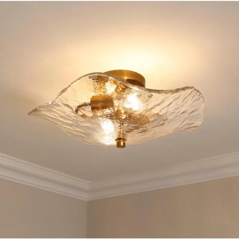

American Retro Industrial Style Ceiling Lamp Led Living Room Bedroom Study Restaurant Designer Glass Decoration Lighting Fixture