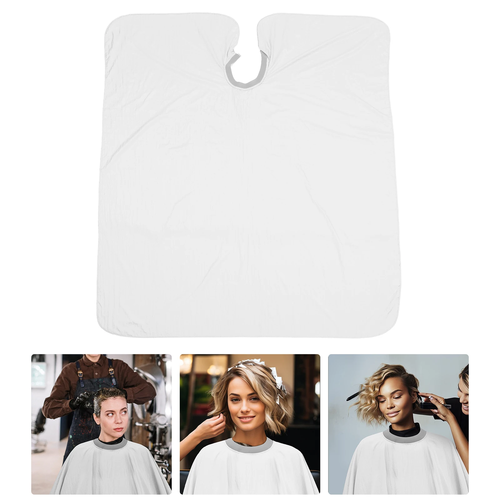 

White Large Capes for Barber Shop Home Use Salon Styling Haircut Cape For Women Cutting Cape Waterproof Barber Supplies