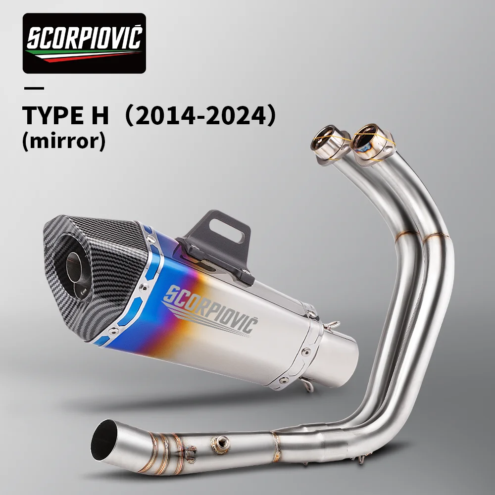 Geschikt voor MT-07 FZ-07 2014 - 2024 TRACER 7/GT TRACER 700/GT motorfiets uitlaatsysteem pakket