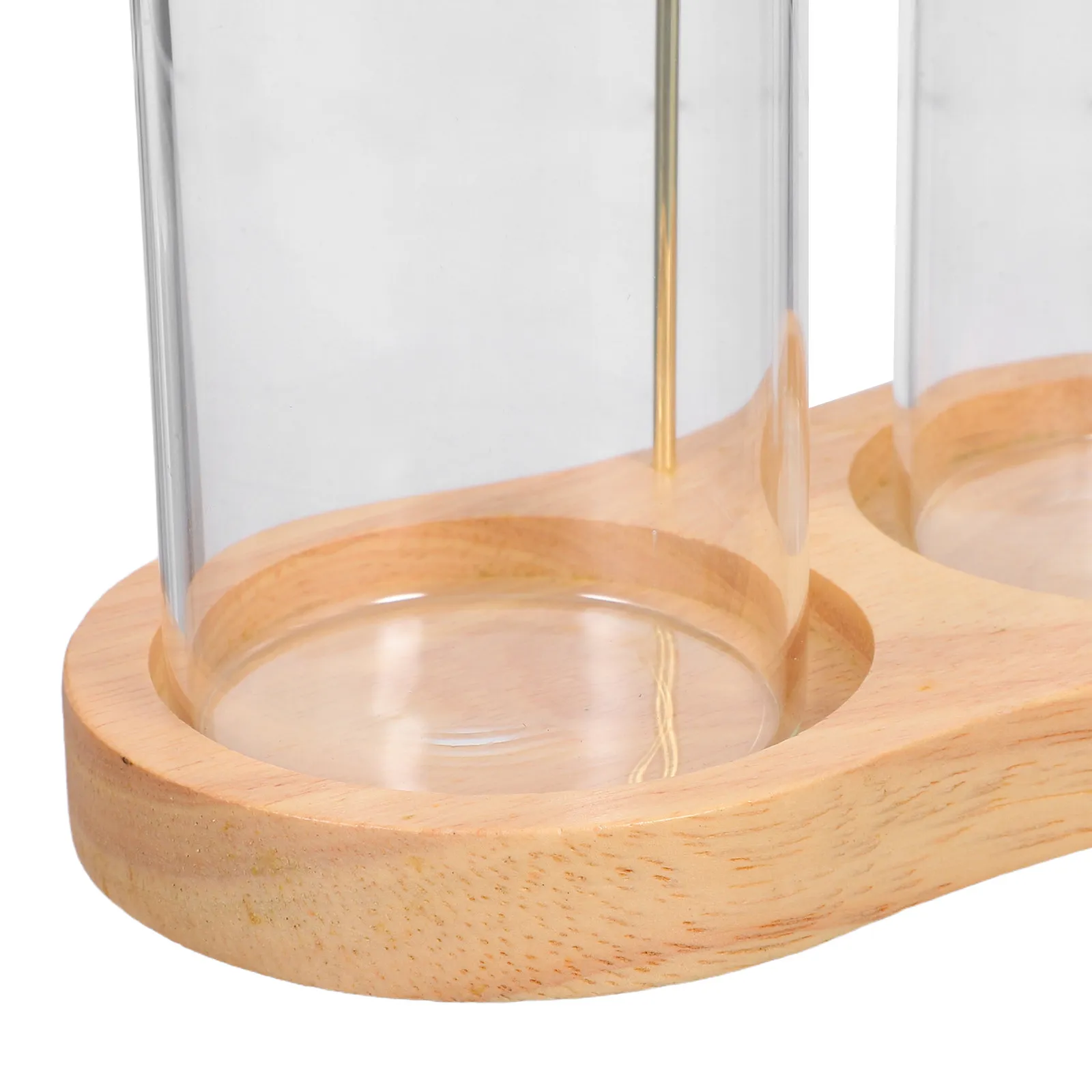 Incense Sticks Holder Glass Upside-Down Anti-Ash Flying Yoga Meditation Home Decoration Khaki Wooden Incense Burner