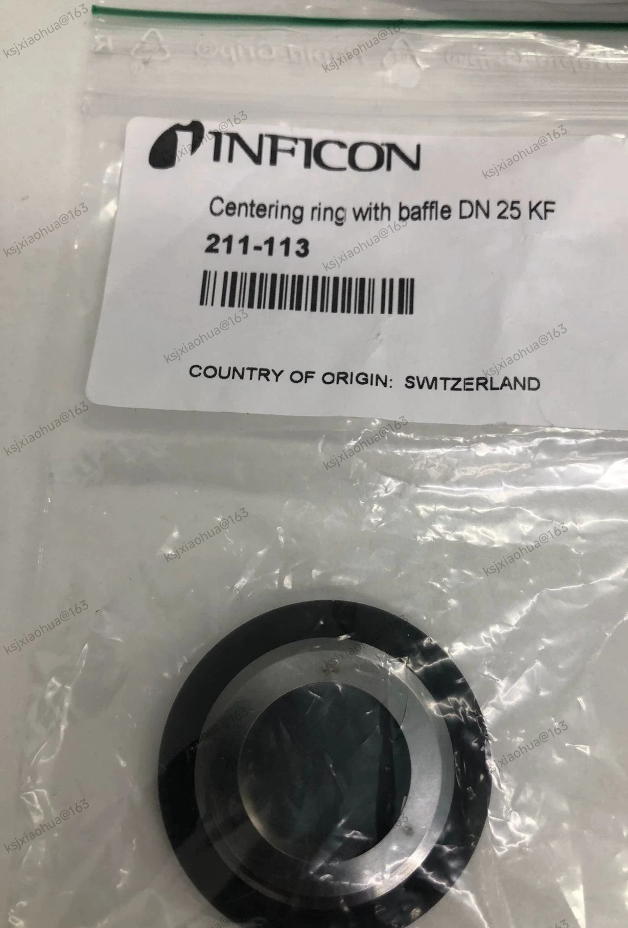 

Brand new INFICON center sealing ring baffle, model 211-113 Accessories for MPG400/MPG500 vacuum gauges