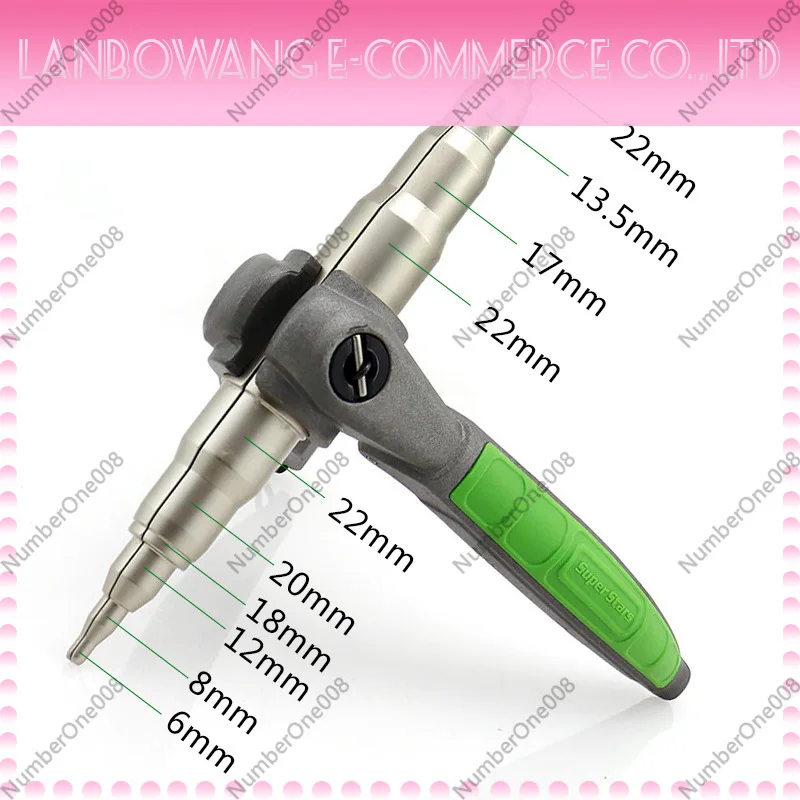 6-22mm Manual Copper Pipe Expander Tube Swaging Tool Cup Flaring Tool for HVAC AC