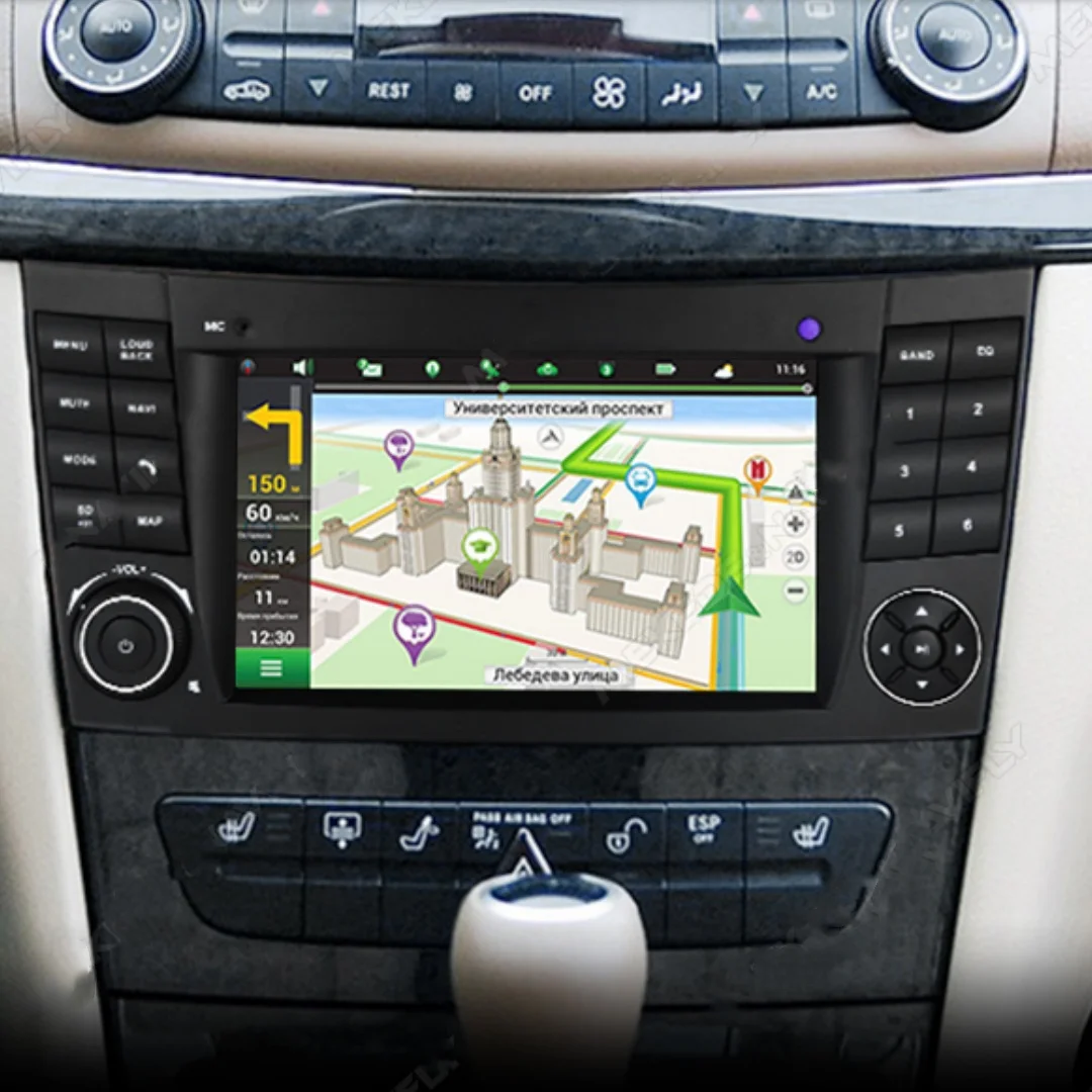 

7" 2Din Car Radio GPS Android Auto Carplay For Mercedes Benz E-class W211 E200 E220 E300 E350 E240 E280 W219 2002-2008 HD Screen
