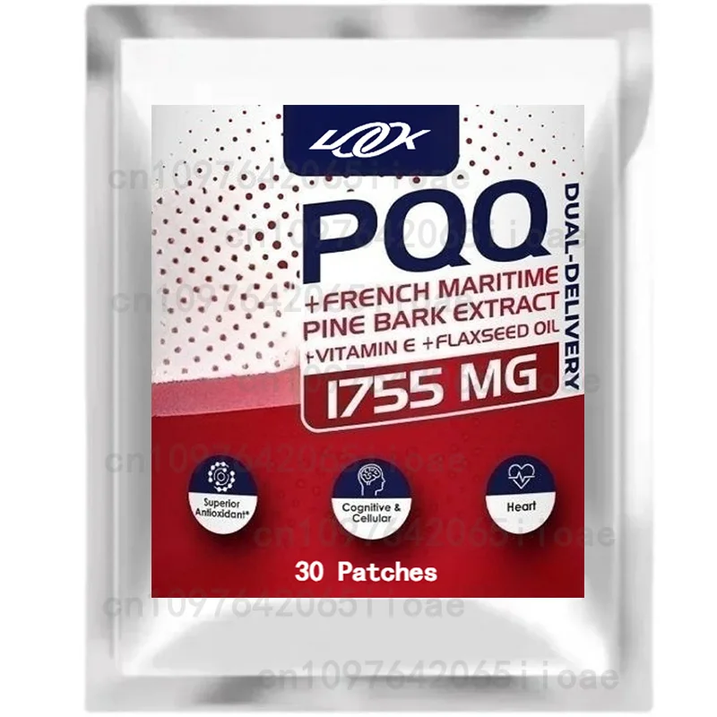 

30 пластырей для любителей фитнеса PQQ, коэнзим Q10, витамин С, витамин Е 4% - поставка сотовой энергии с липоичной кислотой для облегчения усталости