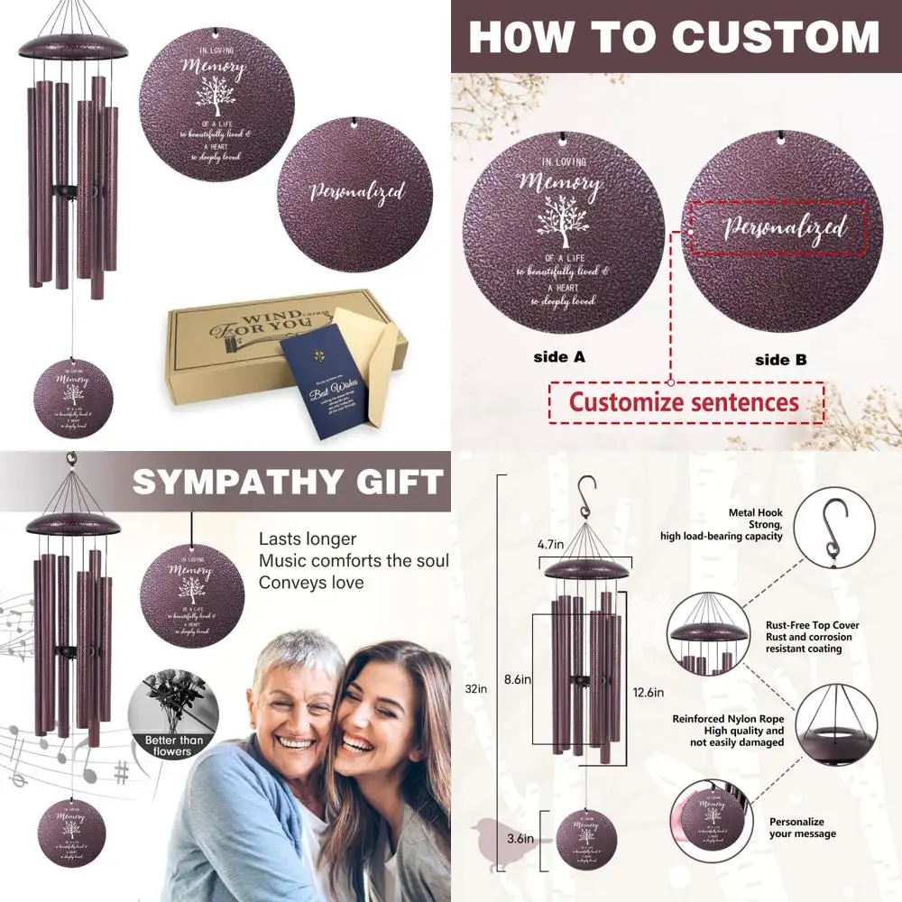 

elegant tree of life wind chimes as a heartfelt memorial gift for loss