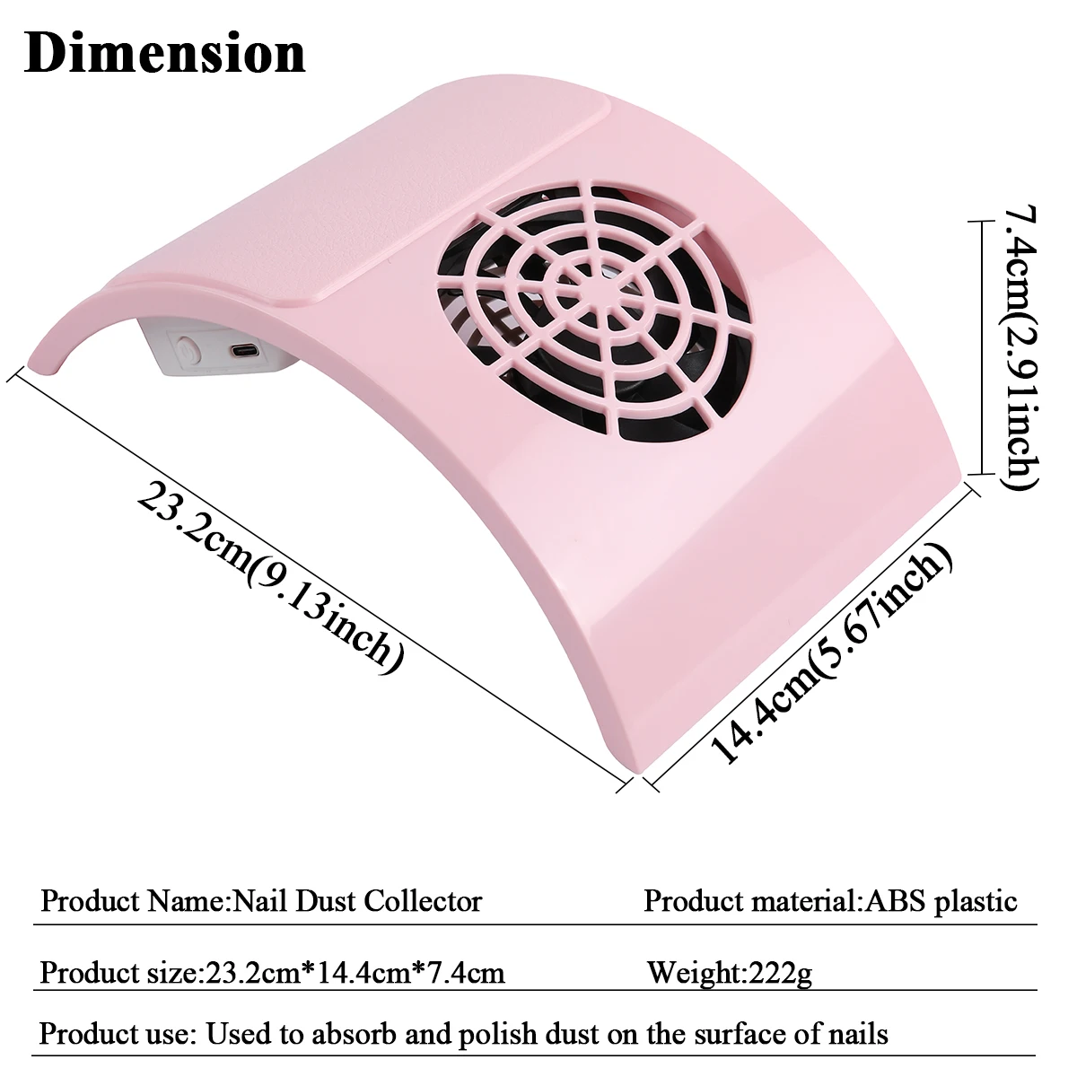 مسمار مجمع الغبار مكنسة كهربائية أدوات آلة أظافر قوة قوية منخفضة الضوضاء مسمار أداة فنية مسمار مكنسة كهربائية