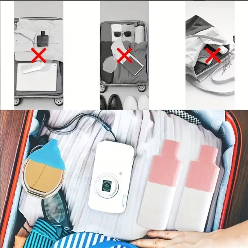 TFORU-16 Pack Silicone Bottle Cover Travel Essentials For Women Men, Leak Proofing Cruise & Beach Accessories