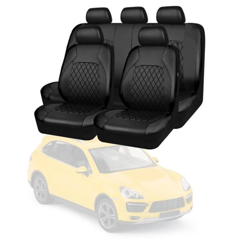 

Y9UC Car for Seat Cover Universal Low-key Protectors For Men Women Full Cover Front or Rear Quilting Pattern
