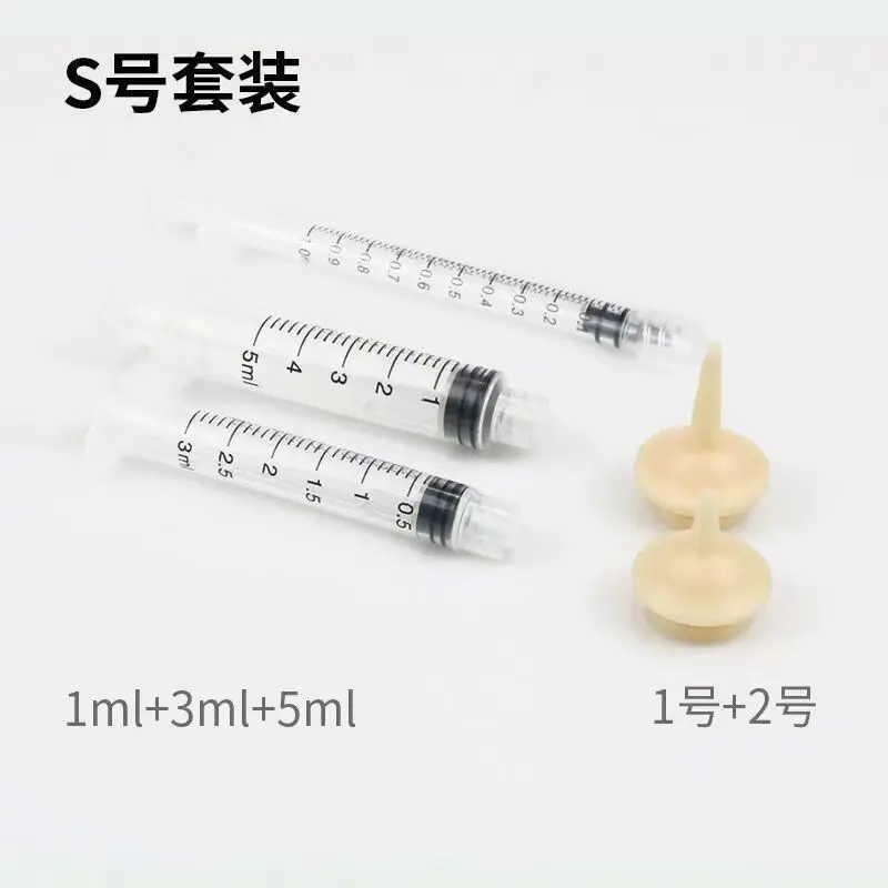 Pet Milk Feeding Nursing Syringe Nipple Kit for Pet Dog Puppy Cat Kitten Nurser Feeding Replacement Nipples for Pet