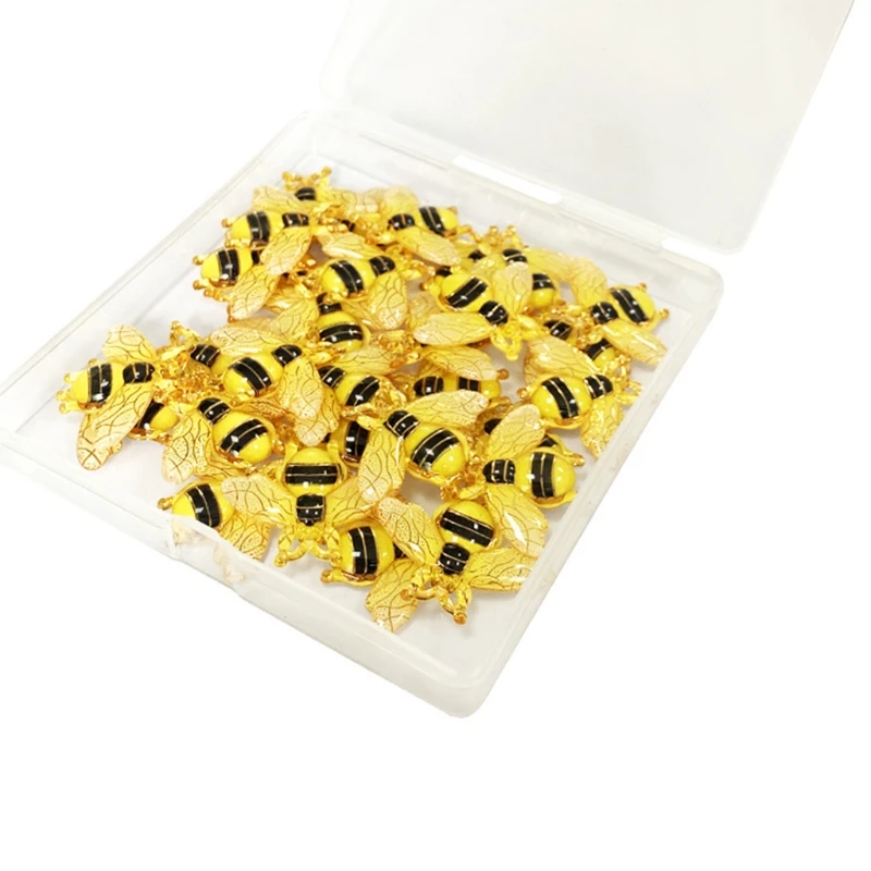 3D Bee Push Pin ชุดกระดาษ Photo Memo เอกสารเหล็ก Tack โปสการ์ด Pin สำหรับ Home Dropship