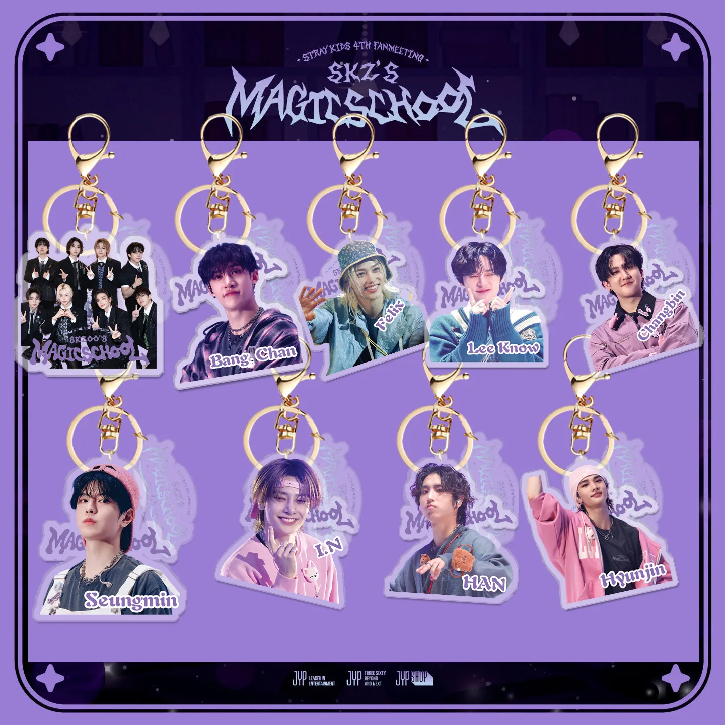 

Stray Kids' "DO IT" Celebrity Acrylic Keychain Pendant SKZOO Star Peripheral Gift