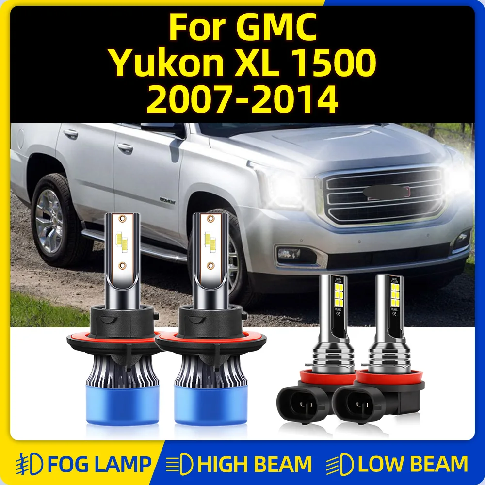 40000LM LED Canbus Car Headlights Bulbs 12V CSP Auto Fog Lamps 6000K For GMC Yukon XL 1500 2007-2009 2010 2011 2012 2013 2014