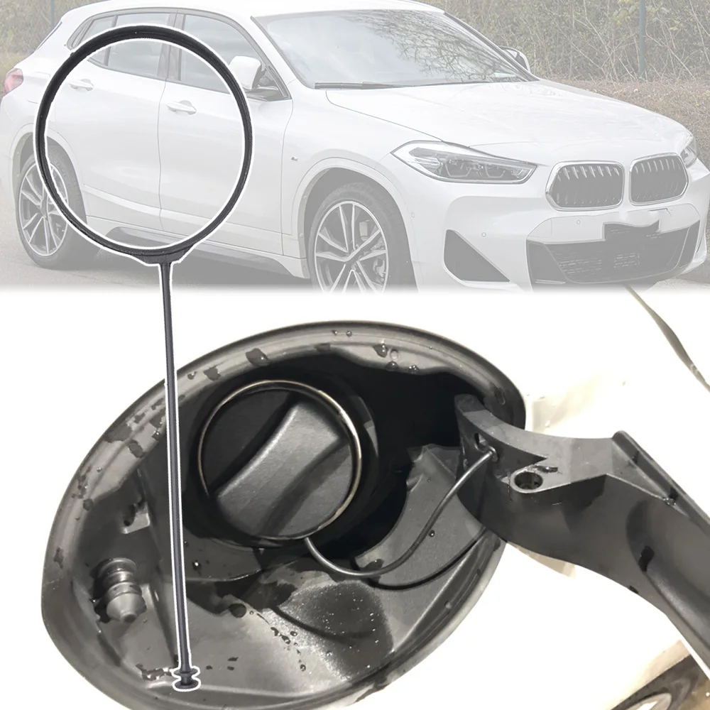 

For BMW X2 F39 2017 2018 2019 2020 2021 2022 Car Fuel Tank Petrol Cap Filler Cord Tether Rope Strap Band Cable 16117193372