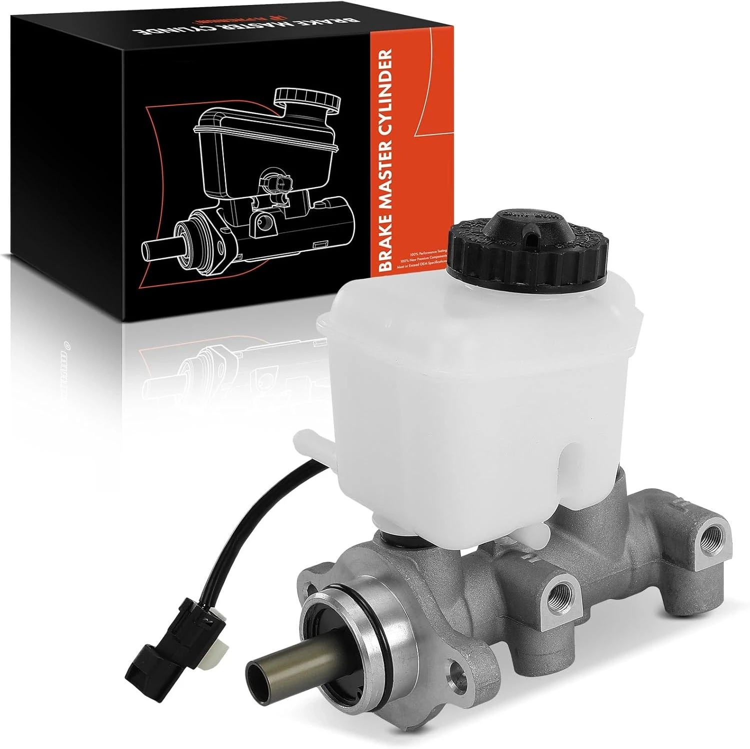 

Brake Master Cylinder with Reservoir and Sensor Kia-Sephia 1998-2001, Spectra 2000-2004, Without ABS - Replace# 0K2N143400