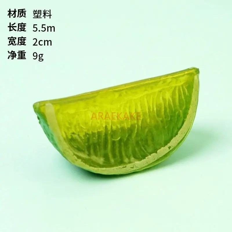 1PCS Fake fruit slices, lemon slices, watermelon slices, fake cherry decorations, fruit props, fruit slice models