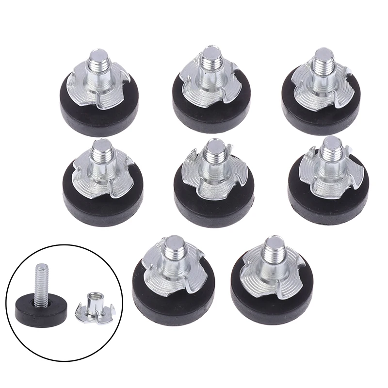 8PCS DIY อุปกรณ์เสริม M6 ด้ายปรับเฟอร์นิเจอร์ Levelers สกรูเก้าอี้เฟอร์นิเจอร์ฟุตขา Levelers ทนทานใช้งานง่าย