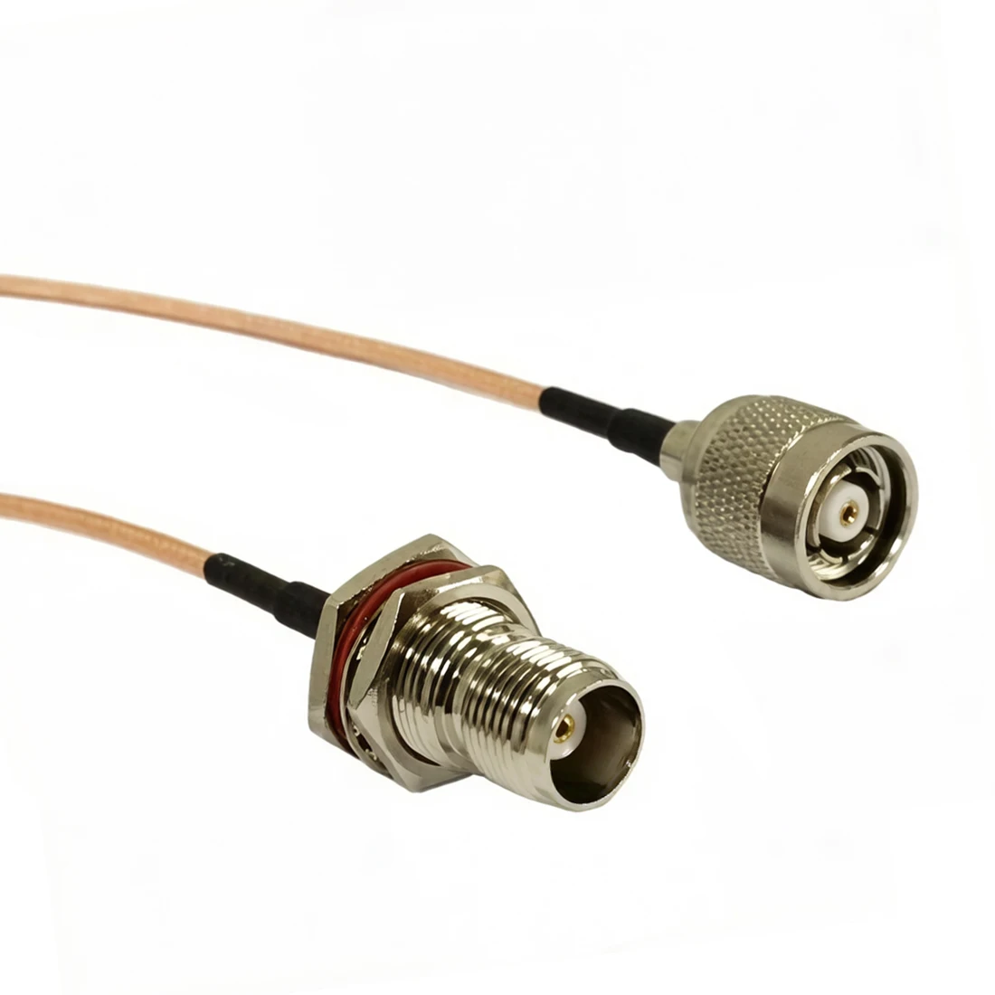 New TNC Female Bulkhead Switch RP-TNC Male Plug Female Pin Jumper Cable RG316 Wholesale Fast Ship 15cm 6