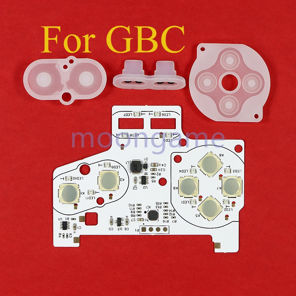 1set New V2.0 Button Light Pot Piece Integrated Metal Button Spring Piece For GBA For GBC RGB Custom Color Matching