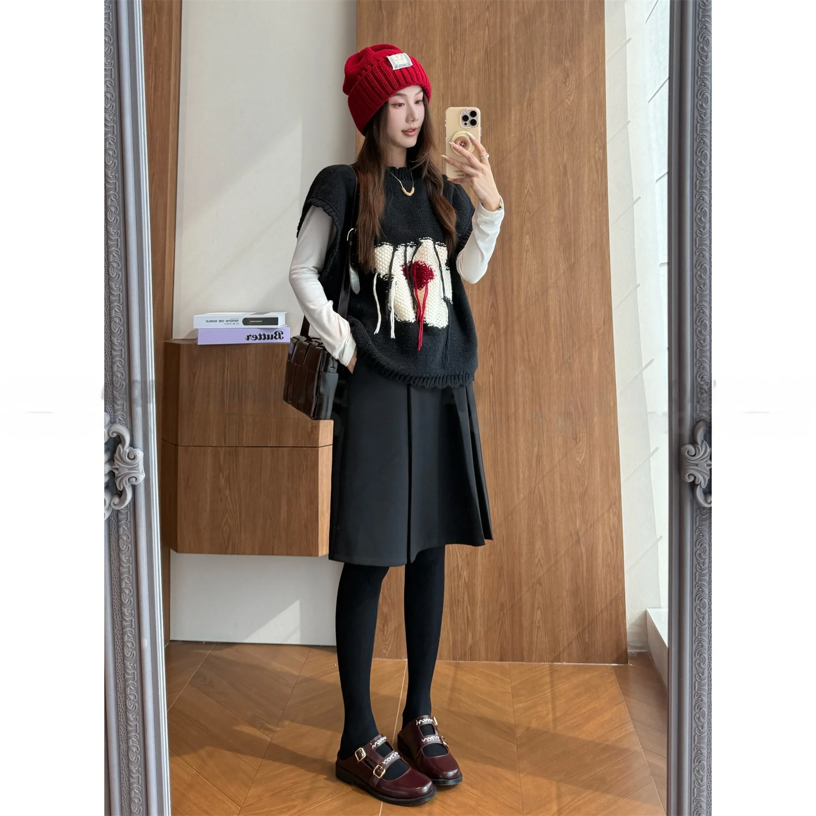 

Изысканный вязаный жилет с вышивкой крючком, декорированный кисточками, объемный свободный крой, мягкий полиэстер