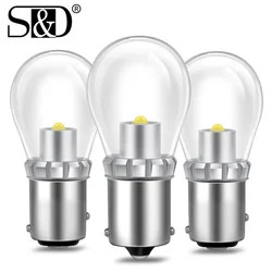 1pc 1156 BA15S P21W Led BAU15S PY21W BAZ15D 1157 BAY15D BA15D P21/5W 1SMD Car Signal Lights White Warm White 12V 24V