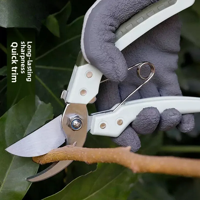 Pruning Shears Gardening Scissors for Fruit Tree Trimming Heavy Duty Garden Hand Tools with Comfort Grip Sharp