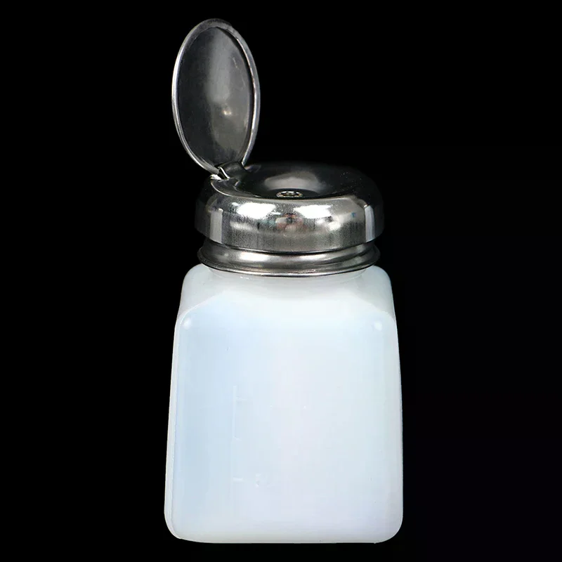 100/200/250ml詰め替え可能な空ポンプディスペンサー、ネイルポリッシュリムーバーボトル、液体UVジェルポリッシュネイルアートクリーンアセトンボトル