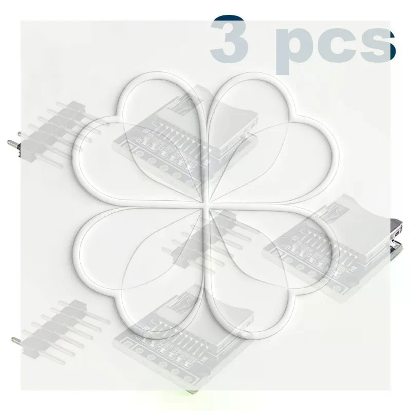 3Pcs Mini Card Module SPI Interface Micro Tf Card Reader Module For Microcontroller Electronic DIY Project