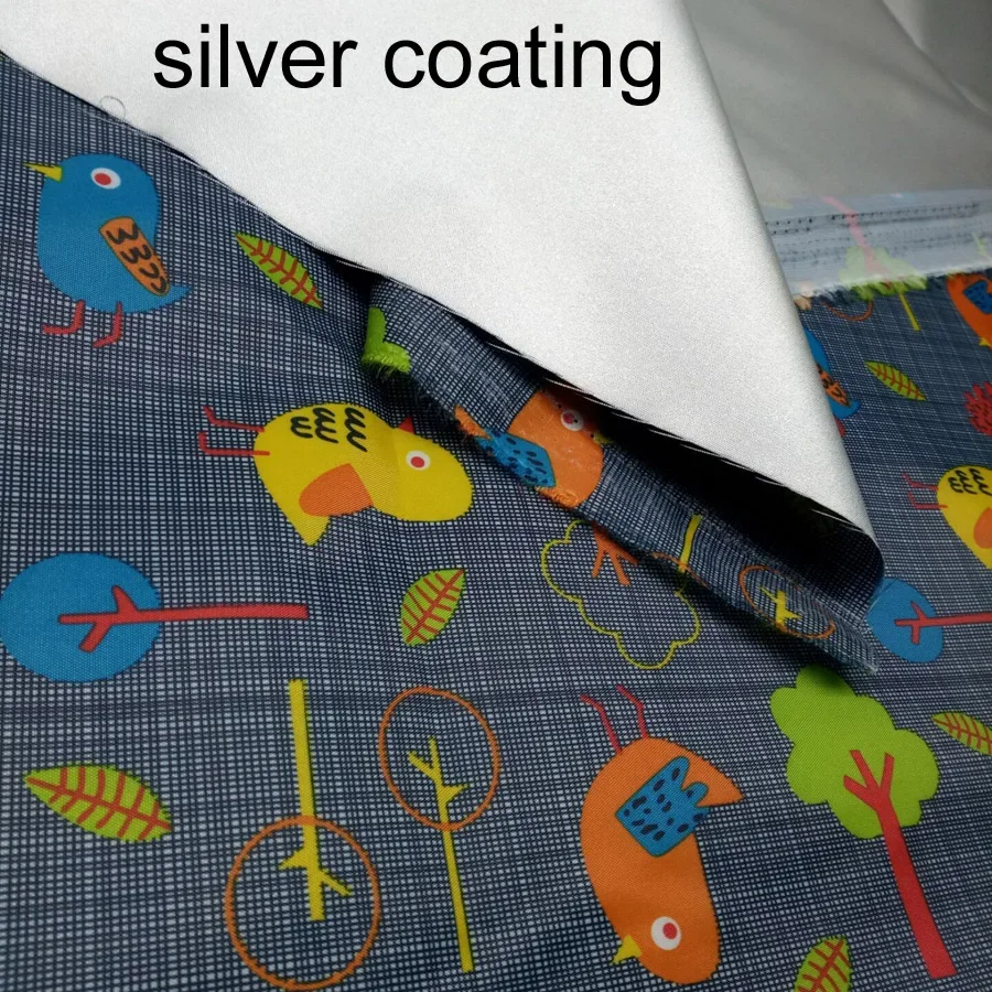 Waterproof Silver Coating Fabric 210T Table Cloth Decoration Moisture-proof Cover Booth Background Material