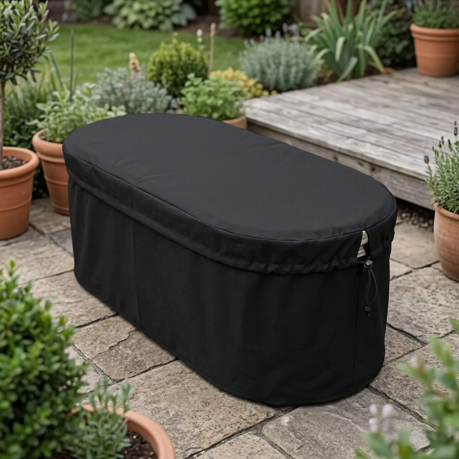 High Quality Practical None Bathtub Cover Ice Bath Cover Tank Cover 1PCS 4ft/6ft/8ft Black Cover   High Quality