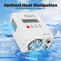 Li-ion Battery Capacity Tester EBC-A20 Off White Iron LCD USB 85W DC19-20V 3 Modes Accurate Test