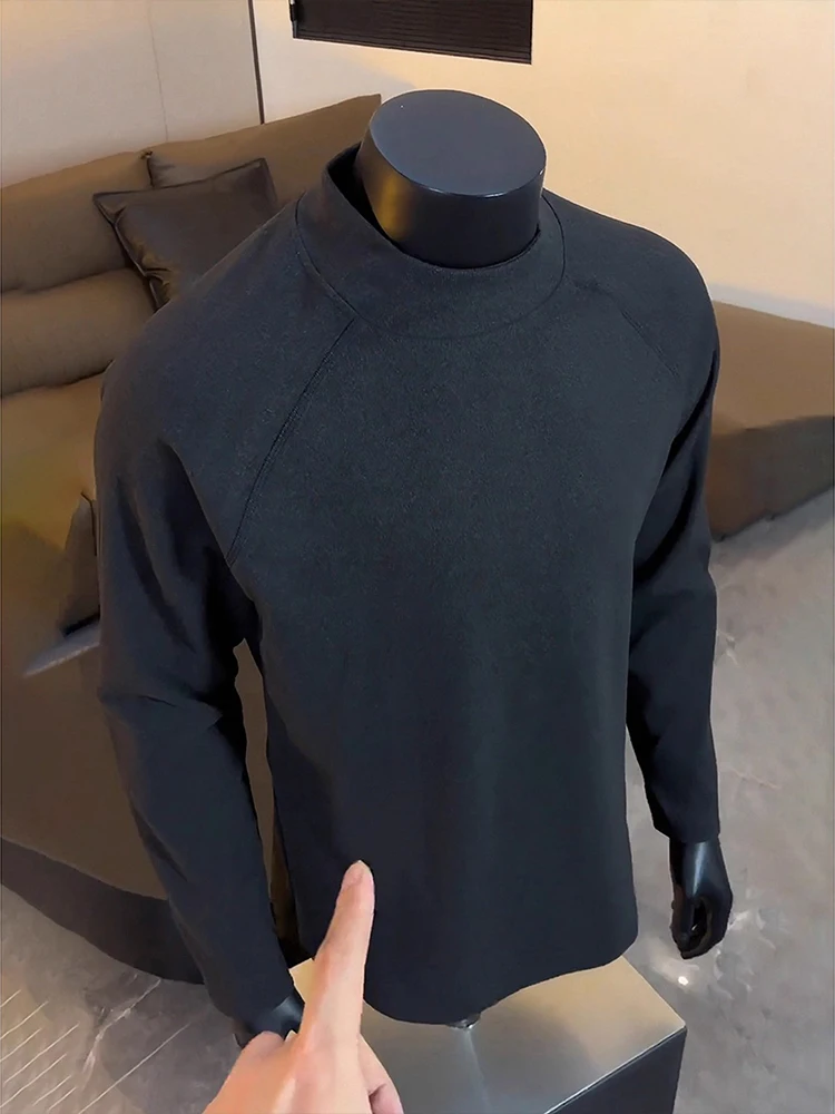 

Bla Cleanfit Men's Long Sve Thermal T-irt Slim Fit High Ne Base irt for Autumn Winter Casual Faion Polyester Fiber