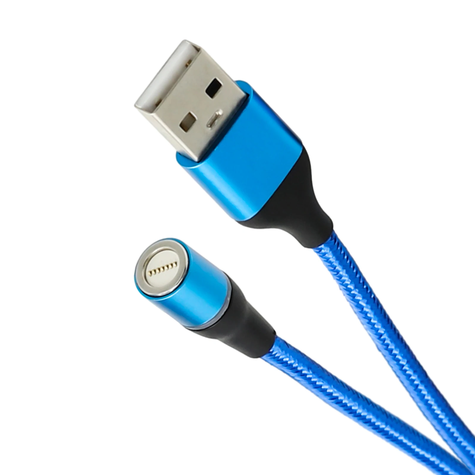 1.5m 5A Super Fast Charging Magnetic Data Cable 360 Degree Rotate Micro USB Type C Cord Phone Charger Wire Magnet Cable