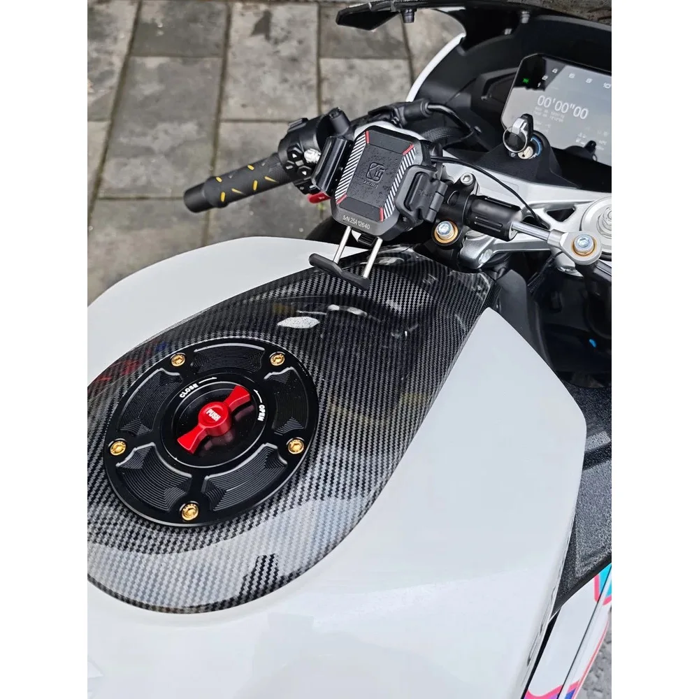 For CFMOTO 250SR 450SR 450SS 675SR 400NK 650NK 675NK 700CLX 800NK 800MT 400GT Quick Release Keyless Aluminum Tank Cover