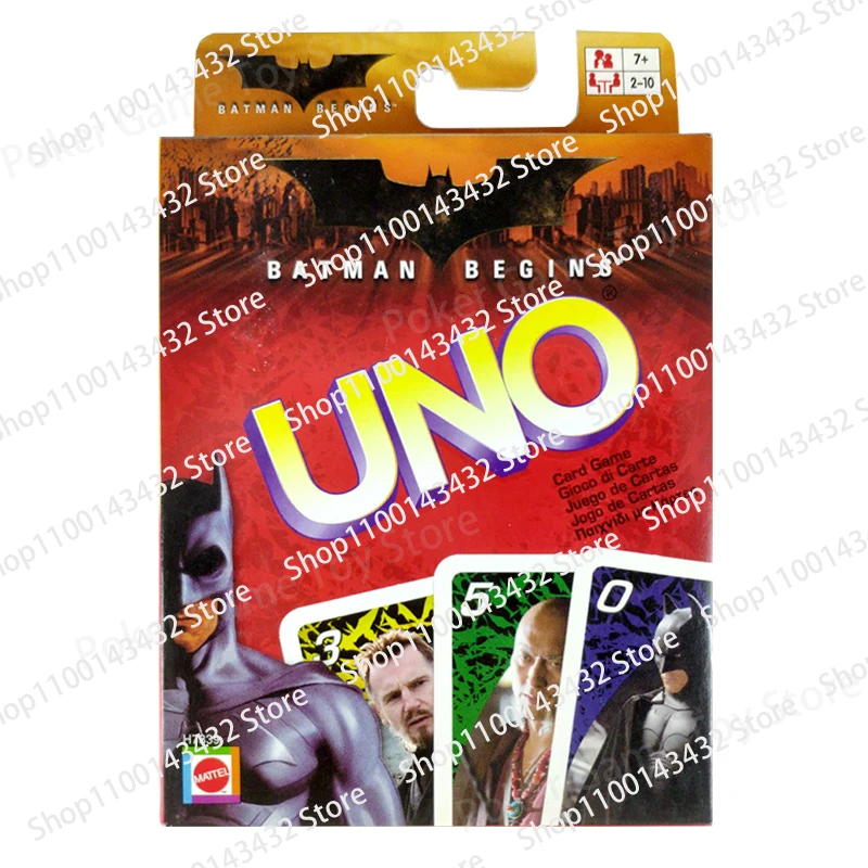 UNO Mattel Bats-mans Matching Card Game Uno No Mercy Card Multiplayer Family Party Boardgame Funny Friends Entertainment Poker