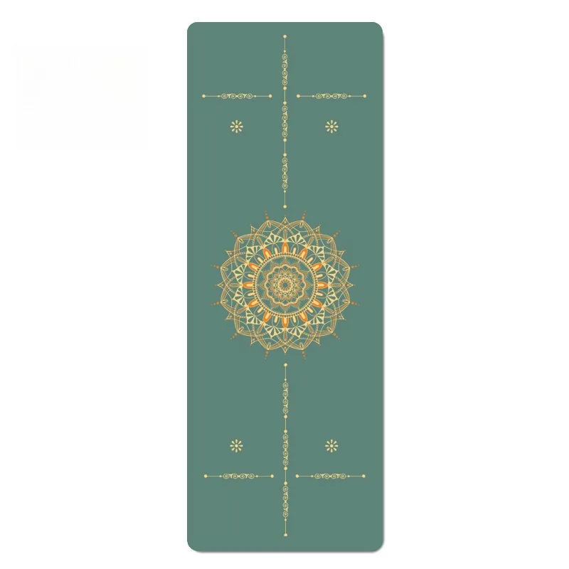 PU Yoga Mat 2026 New Product Printed Natural Rubber Matte Coir Yoga Mat, Extra Wide, Professional, Non-Slip, for Home Use