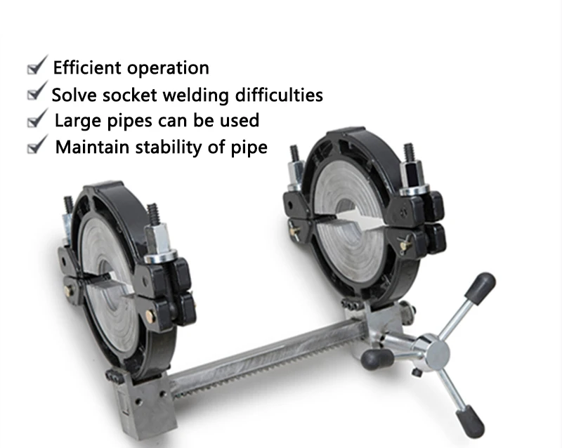 Socket butt welding machine Frame Siphon drainage support PE hot melt butt welding machine frame 63-200mm fixed frame