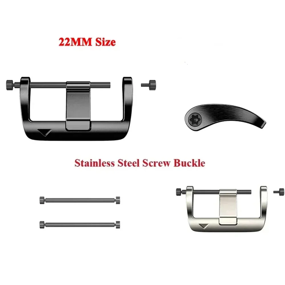 22mm Metalls chnalle für Garmin Fenix5 5plus 6 6pro 7 Vorläufer 935 945 955 965 Schraub schnalle für Uhren armband Smartwatch Zubehör