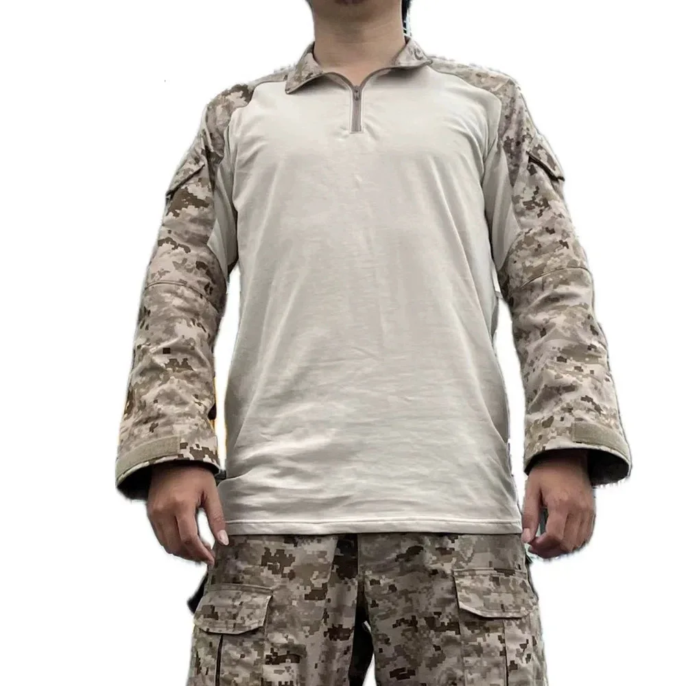 الرياضة في الهواء الطلق AOR1 GEN2 قميص التدريب التكتيكية الصيد القتالية الضفدع دعوى أعلى كم طويل