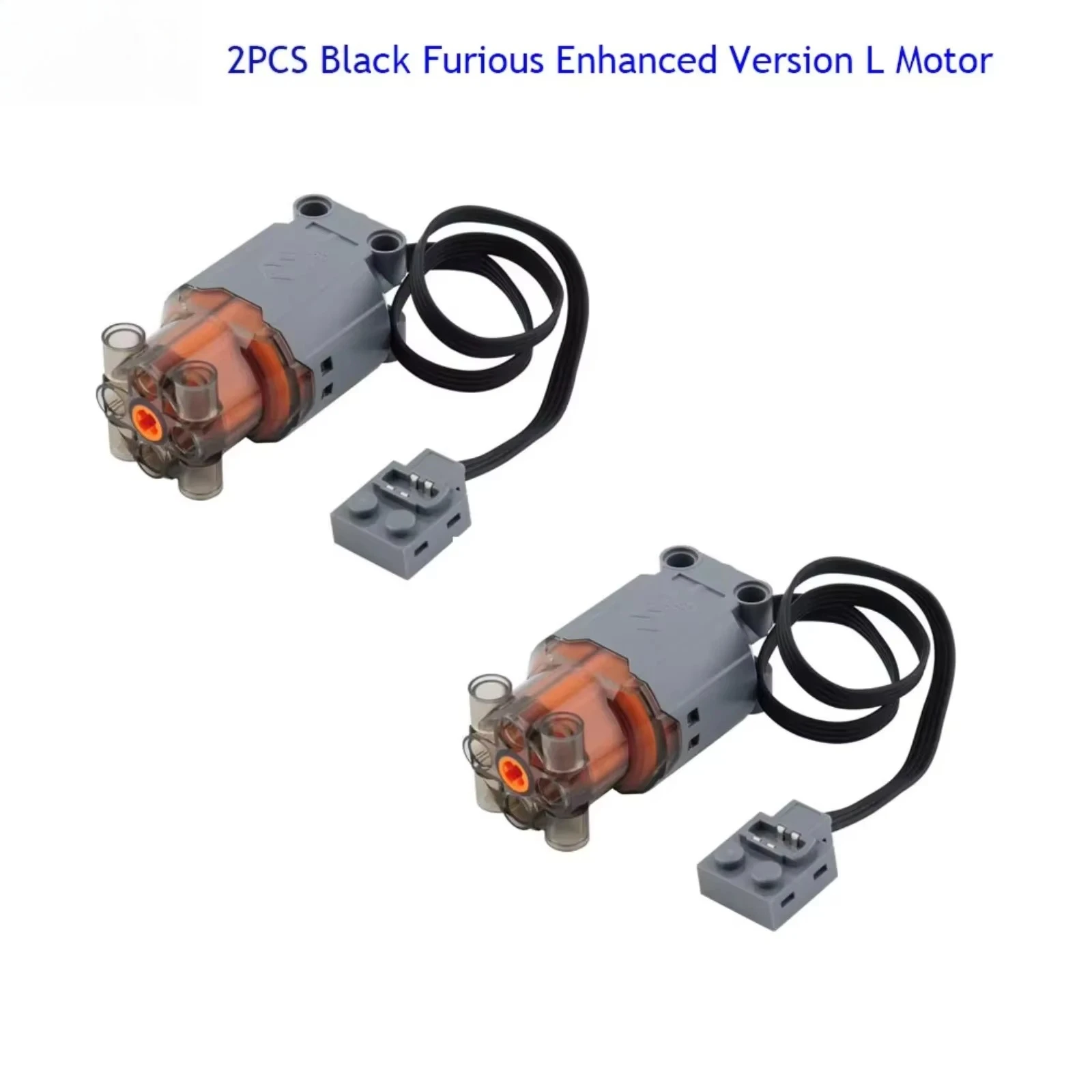 2PCS Mould King Large L Motor Black Furious Enhanced Version MOC Power Functions Techinal Building Blocks Bricks Toy 88003