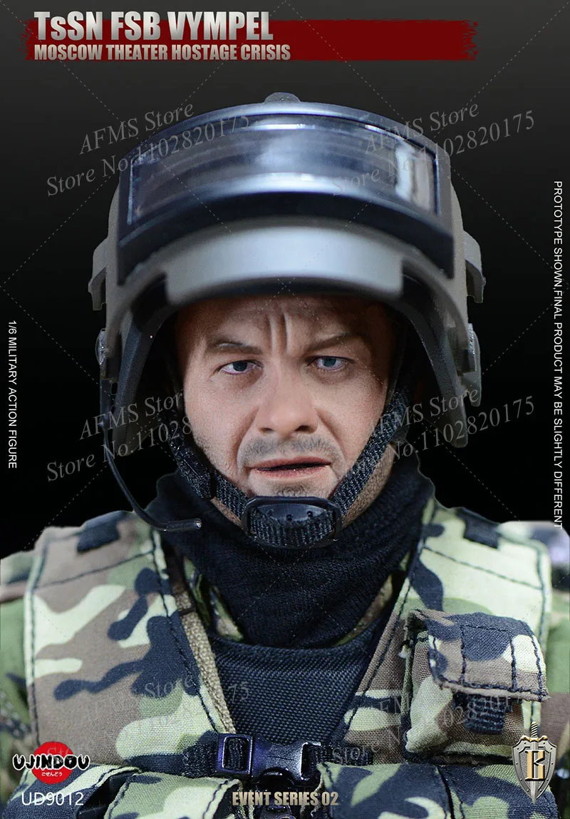 UJINDOU UD9012 1/6 Scale Collectible TSSN FSB - Moscow TheaterHostage Crisis Version B Full Set 12Inch Men Soldier Action Figure