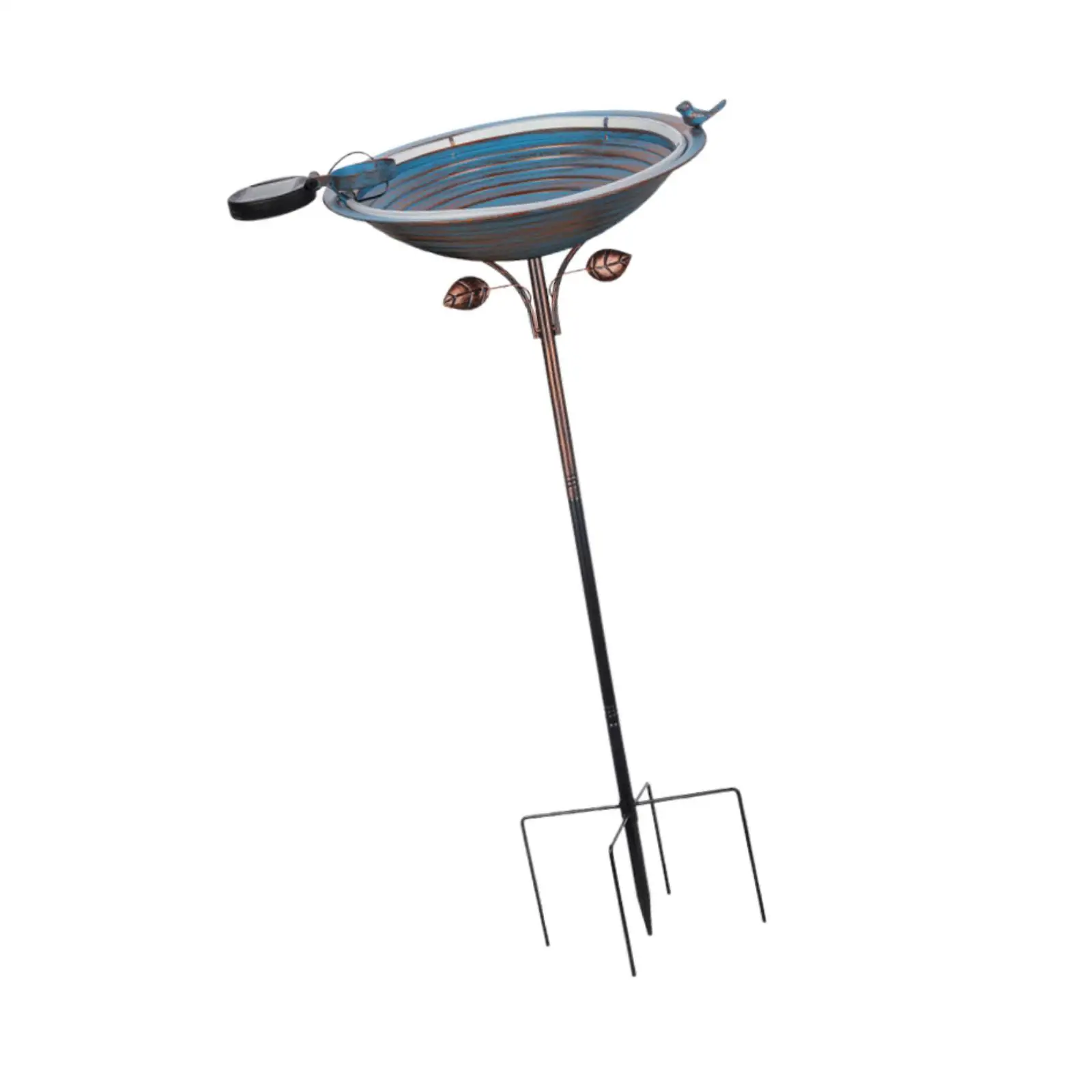 Bird Feeder with Metal Stake Unique Weatherproof Freestanding Sturdy Bird Bath for Patio Bird Lover Backyard Yard Decorative
